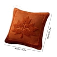thumbnail image 3 of NWOKYZGH Halloween Plush Pillow Covers 17x17 Set of 2 Maple Leaves Embroidery Throw Pillow Covers Farmhouse Thanksgiving Home Decor Cushion Covers for Couch Sofa Bed, 3 of 5