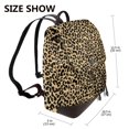thumbnail image 2 of Salouo Leopard Print Pattern PU Leather Backpack,Purse for Women Fashion Multipurpose Design Handbag Ladies Shoulder Bags Travel Backpack, 2 of 4