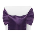 thumbnail image 1 of 10 Pcs, Wide Satin 9" W X 108" L Chair Sash - Eggplant/Plum For Party & Event Decor, 1 of 1