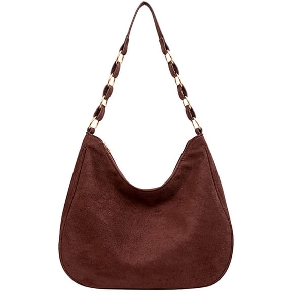 CoCopeaunts Women Tote Bag Large Shoulder Bag Vintage Hobo Bag Commute Satchel Chain Bag