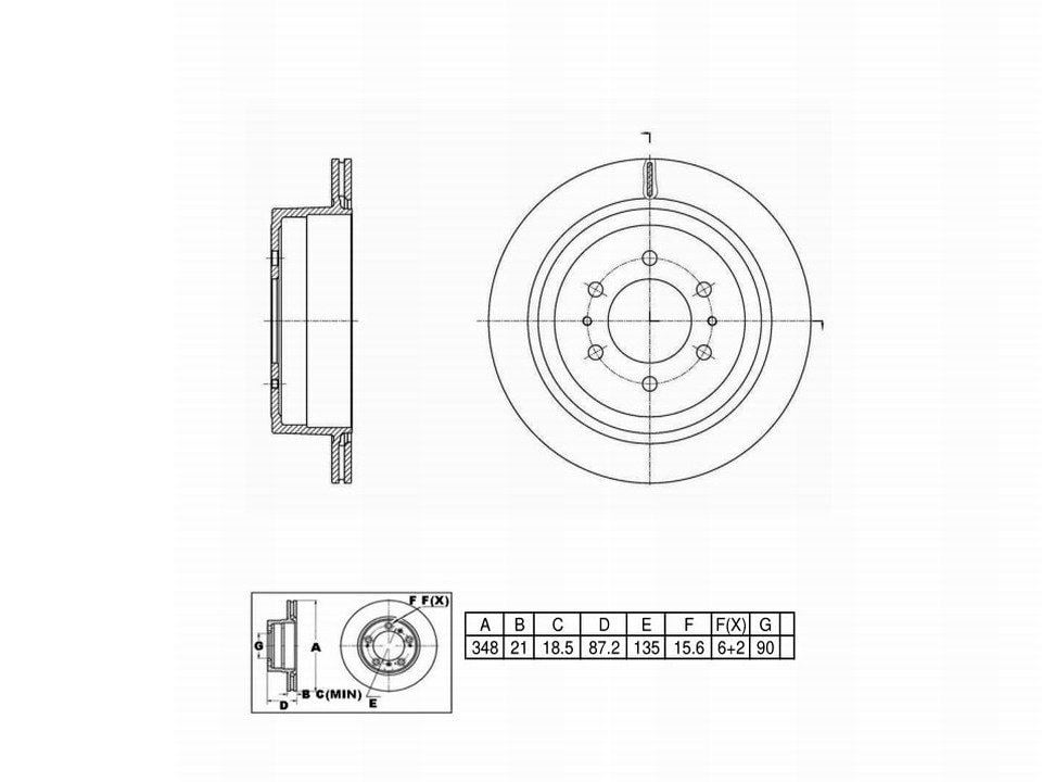 Winstop Brake Rotor, Rear WS248781, Ford F-150 2011