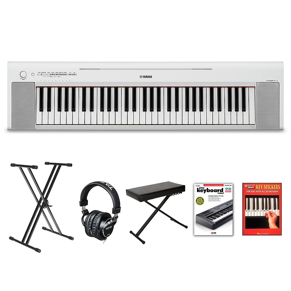 Yamaha Piaggero NP-15 61-Key Portable Keyboard With Power Adapter