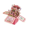 thumbnail image 4 of Tarjeta de ramo Tarjeta del Día de la Madre Caja de feliz día de la madre Regalo de cumpleaños para mamá esposa rosa, 4 of 9