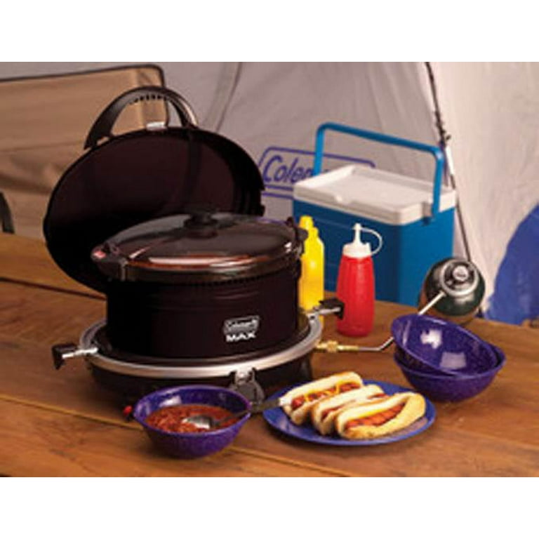 COLEMAN Max Portable 6 Quart Camping Stock Pot Slow Cooker for All-In-One  System