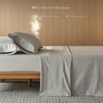 thumbnail image 5 of MooMee Sheet Set Queen 600TC 100% Long-Staple Cotton Silky Sateen Smooth Luxury 4pcs(Sliver Grey), 5 of 6