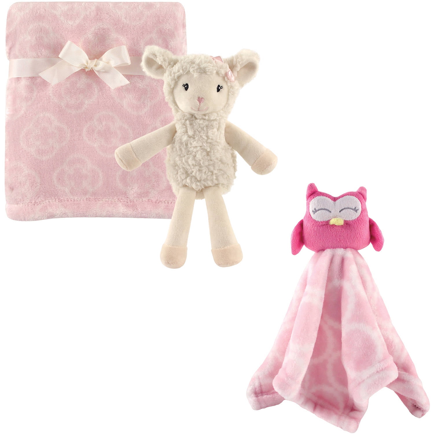 Hudson Baby Girls' Plush Blanket, Security Blanket and Toy, Choose Your