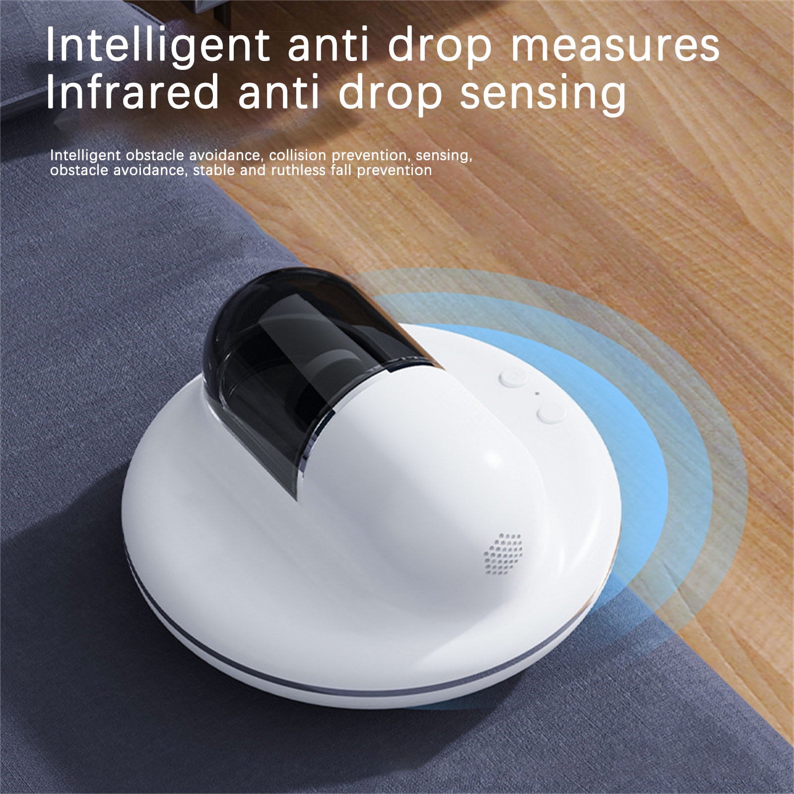 HBBKVI Robot Vacuum, Automatic Intelligent Removal Device Hot Dehumidification Household Bed Small Wireless Removal Vacuum Cleaner