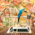 thumbnail image 5 of Parrot Playstand Bird Playground Bird Playpen Wood Perch Chewing Budgie, 5 of 7