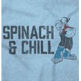 thumbnail image 2 of Popeye Olive Oyl Spinach And Chill Men's Graphic T Shirt Tees Brisco Brands 3X, 2 of 6