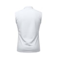 thumbnail image 4 of LIBRCLO Sleeveless Polo Shirts for Men, Classic Solid Color Tank Tops Work Casual Golf Summer Tank Tops White S, 4 of 7