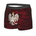 thumbnail image 4 of Poland Vintage Coat Of Arms Underwear Men Breathbale Polska Polish Eagle Boxer Briefs Shorts Panties Soft Underpants For Homme, 4 of 7