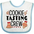 thumbnail image 3 of Inktastic Christmas Cookie Tasting Crew with Holiday Cookies Boys or Girls Baby Bib, 3 of 4