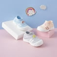 thumbnail image 5 of Unsex Baby First Walking Shoes boy Girl Infant No-Sliper Lightweight Sneakers,6 12 18 24 36 Months Toddler Protect Toes Sock Shoes, 5 of 6