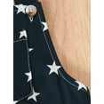 thumbnail image 5 of 4th of July Toddler Baby Girl Outfit Stars and Stripes Colorblock Bell Bottoms Pants Overalls Independence Day Suspender Set, 5 of 9