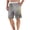 Gray, variant on EOYWHK Beach Shorts for Men Casual Elastic Waist Drawstring Casual Shorts Soft Lightweight Breathable Workout Shorts for Men Black L