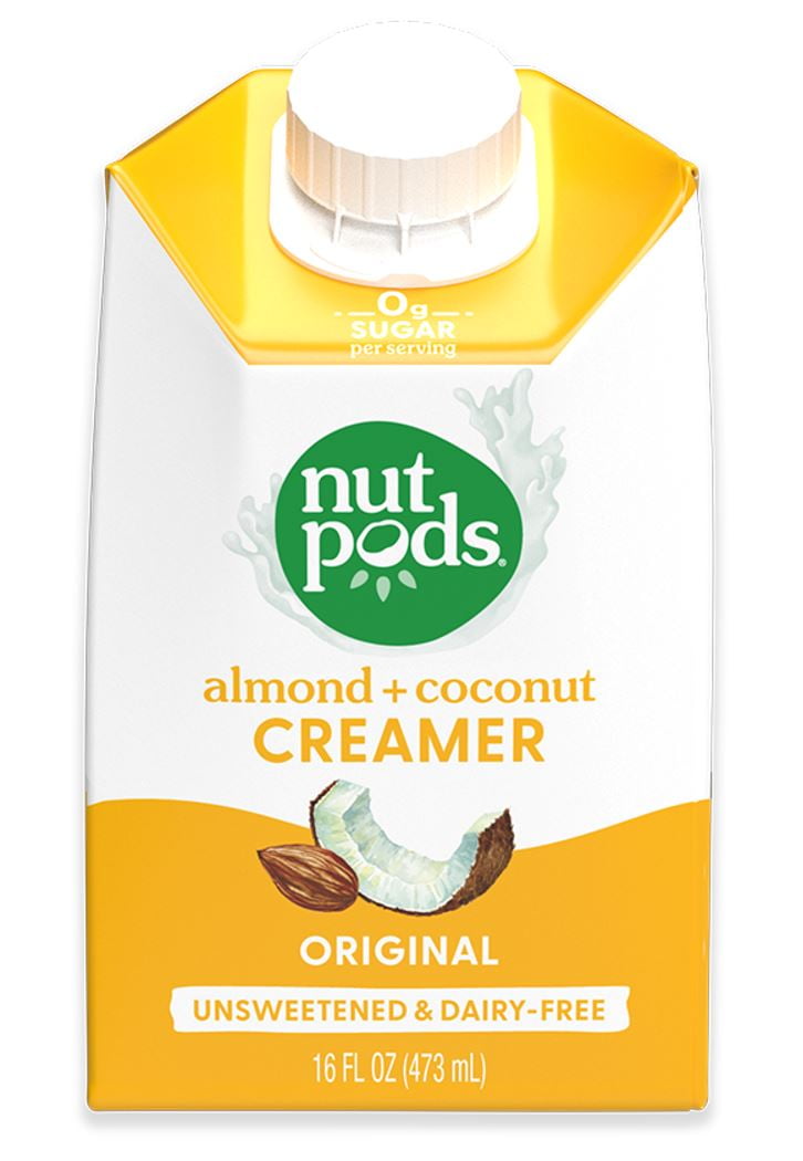 nutpods Original Unsweetened Dairy Free Shelf Stable Creamer, 16 oz