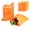 Orange, variant on LELE LIFE 2pack Reusable Beeswax Bread Bags with Zipper for Homemade Sourdough, Beeswax Wraps for Food and Bread Storage Large Capacity Portable, 13x14in