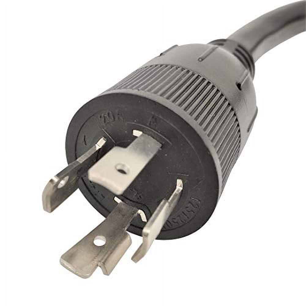 Parkworld 691920 Generator to Welding Adapter cord NEMA L14-20 Plug 4-Prong 20A Locking Male to Welding NEMA 6-50 Receptacle 50A Female