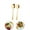 Gold, variant on QZS Salad Serving Utensils Set,Stainless Steel Hostess Flatware Set for Home,Golden Portable Dinner Spoons for Fruit,Dessert,Appetizer