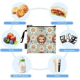 thumbnail image 5 of Dailycode Reusable Ziploc Bags Leakproof Sandwich Snack Freezer Bags Cute Lion Face and Daisy 3 pack, 5 of 7