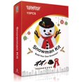 thumbnail image 2 of Snowman Decorating Kit Snowman Dressing Making Kit for Winter Holiday Outdoor Snowman Decoration, 15Pcs, 2 of 8