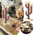 thumbnail image 5 of Zenghuiiii Wooden Cactus Shape Coffee Holder | Removable And Assembled For Easy Storage And Decoration Space Saving Design Functional Pod Organizer | For Coffee Lovers Counter Storage, 5 of 6