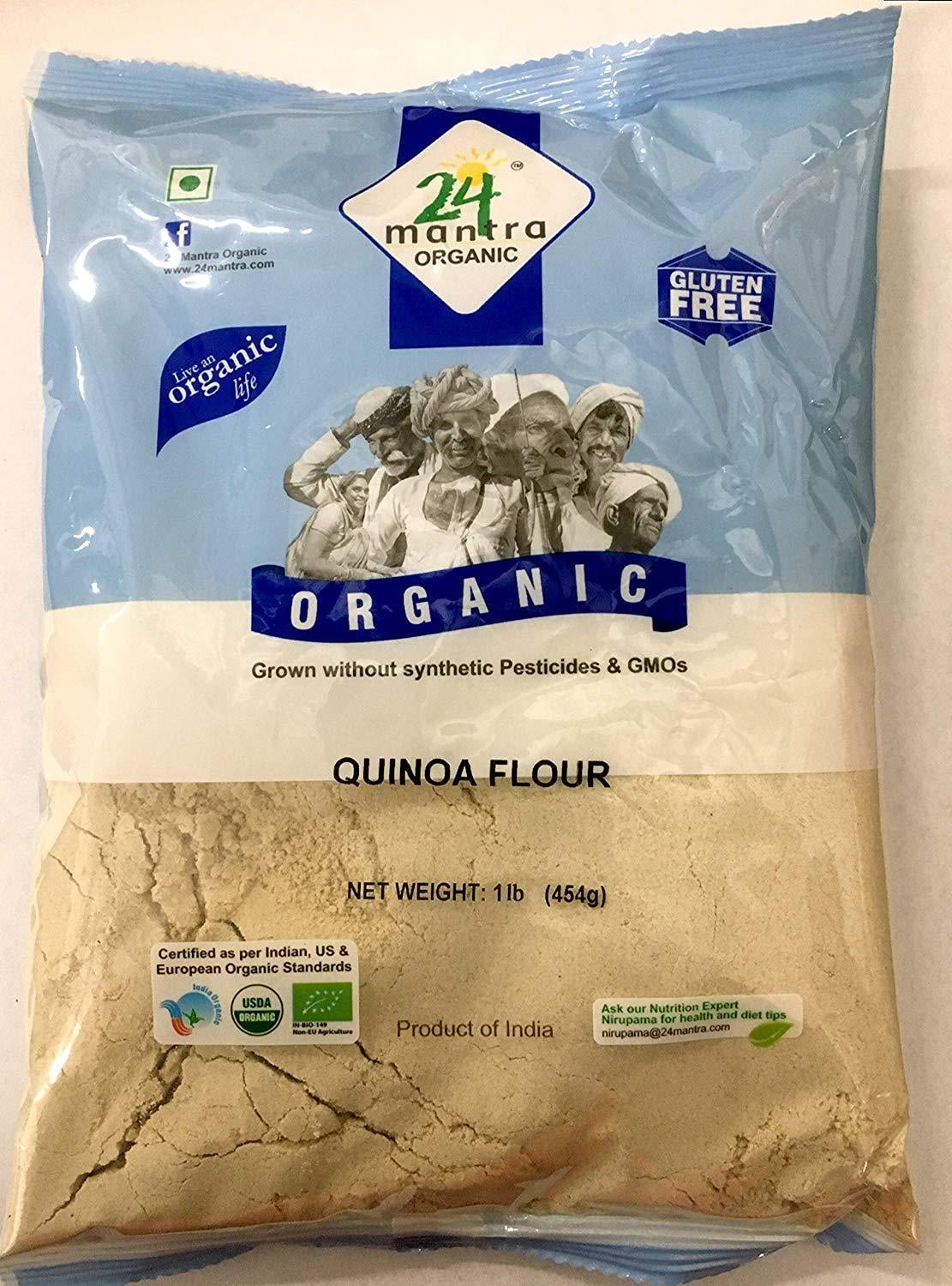 Organic Quinoa Flour 1 Lbs 24 Mantra