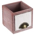 thumbnail image 1 of Unique Bargains 4' Wood Square Planter Box Decorative Flower Pot Cube Container, Brown, 1 of 5