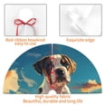thumbnail image 3 of KLL 30" Christmas Tree Skirt Colorful Sky Puppy Xmas Tree Skirts Mat for New Year Xmas Holiday Party Indoor Outdoor Home Decoration, 3 of 5