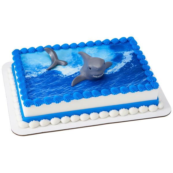 Shark Edible Party Cake Image Topper Frosting Icing Sheet 
