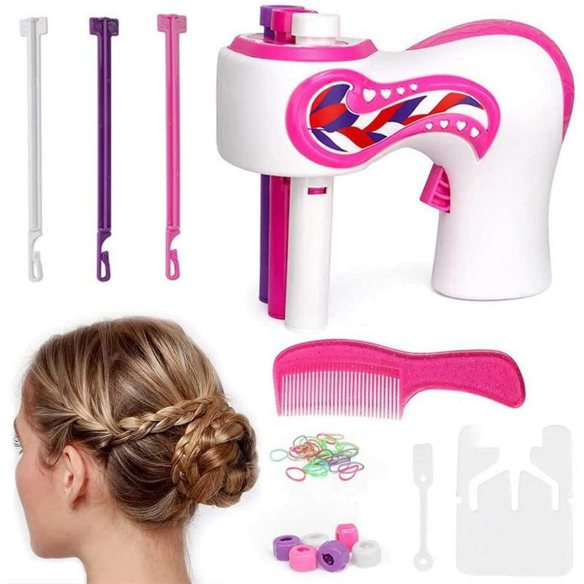 Hair Twisting Tool, Automatic Hair Braider Machine Kits, Electric Braiding Device for Adults Girls , Bun Maker Braided Artifact DIY Magic Hairdressing Roller | Walmart Canada Hair Twisting Tool, Automatic Hair Braider Machine Kits, Electric Braiding Device for Adults Girls , Bun Maker Braided Artifact DIY Magic Hairdressing Roller | Walmart Canada