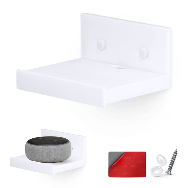 Estante flotante BRAINWAVZ SF2105 para altavoces Bluetooth, color blanco