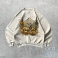 thumbnail image 4 of Vintage Elk Mountain Scene Sweatshirt | Wildlife Nature Graphic Pullover, 4 of 8