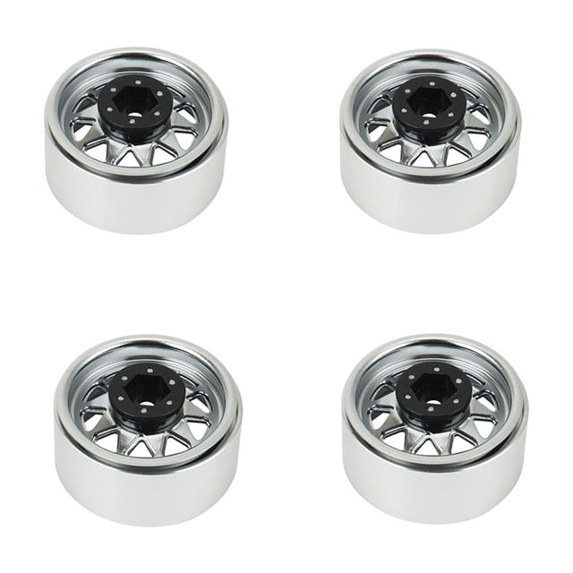 Remote wheel hub,4pcs Scx10 90046 Axi03007 Beadlock 2.2in Axi03007 Redcat Alloy Wheel Rim Remote Wheel Hub 1/10 Remote Redcat 1/10 Car Rims Hub Rims 4pcs 2.2in Wheel Rims Hub Rims Car 90046
