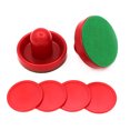 thumbnail image 1 of JShteea Air Hockey Accesorios Goalies Puck Felt Pusher Mallet Juegos Mesa (Rojo), 1 of 9