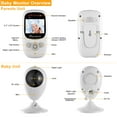 thumbnail image 3 of iMounTEK Video Baby Monitor with Digital Camera, 656FT Wireless Baby Monitor Camera 2.4GHz Night Vision Two-way Talk Zoom, 3 of 7