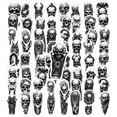 thumbnail image 3 of 35pcs Horror Stickers Skull Stickers Gothic Stickers Undead Stickers for Laptops Suitcases Notebooks, 3 of 9