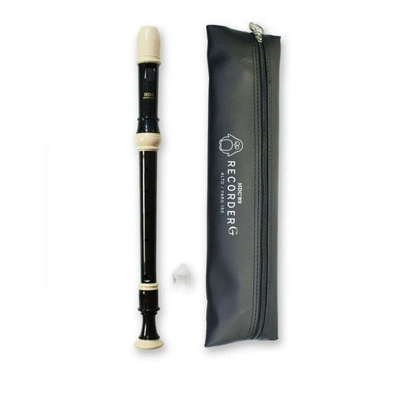 Youngchang Student Alto Recorder with Cleaning Rod, Case Bag Musical Instrument - Baroque (Black, Alto Baroque YARG-150)