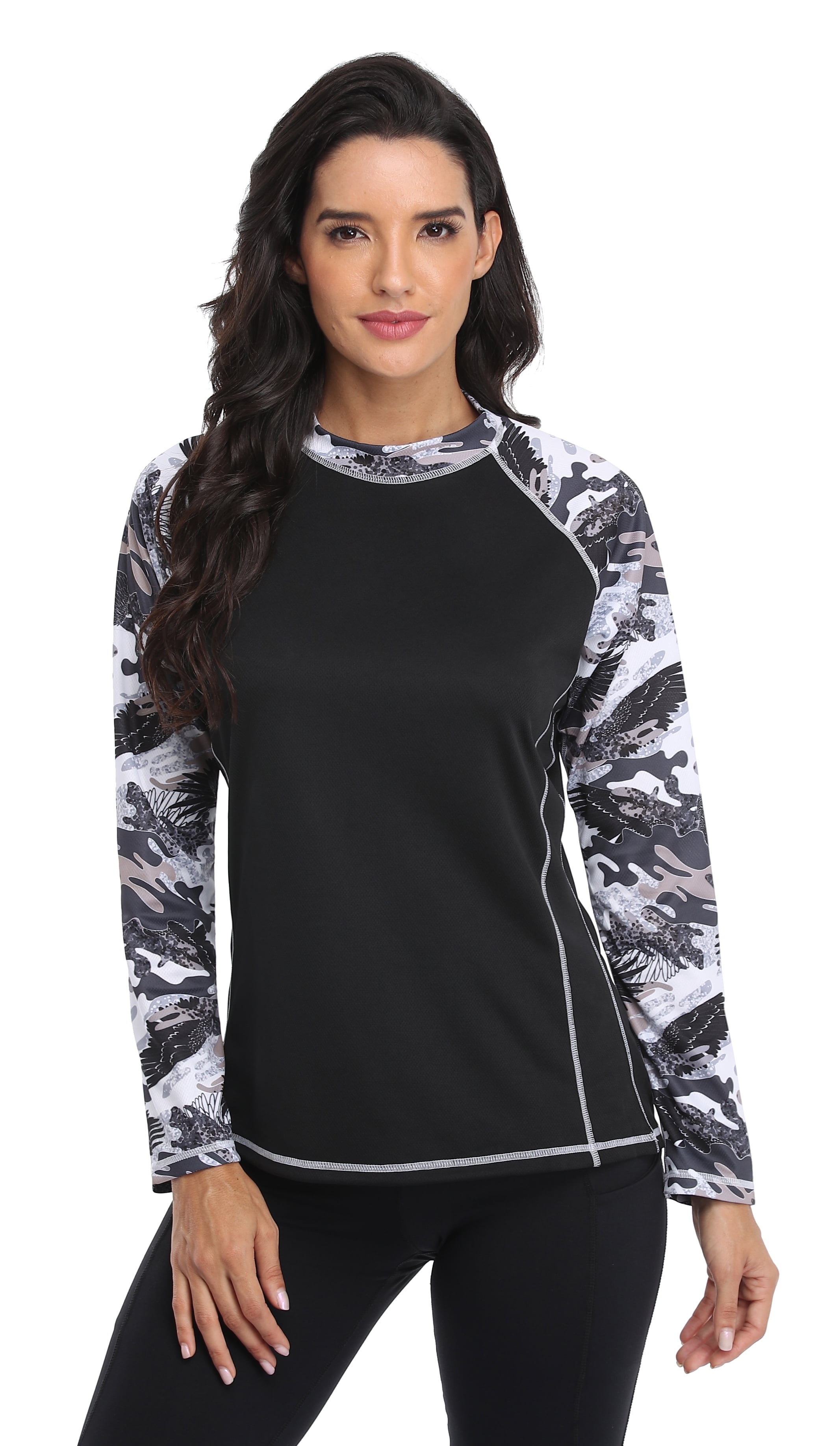 Charmo Women's Long Sleeve Quickdrying Rashguard Swimwear Sun