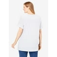 thumbnail image 2 of Woman Within Plus Size Americana Kangaroo Pocket Tee, 2 of 6