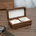 thumbnail image 4 of Dustproof Travel Jewelry Box Multipurpose Wood Mini Jewelry Case for Rings and Earrings, Ideal for Girls on the Go, 4 of 8