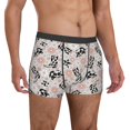 thumbnail image 5 of Men's Boxer Briefs, Cow Print Cowboy Hat Boots Flower Soft Comfy Mens Underwear Boxer Briefs Breathable With Widen Waist, 5 of 7