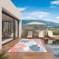 thumbnail image 2 of Blue Coral Outdoor Rug 3x5 Ft, Non Slip Washable Area Rug, Summer Watercolor Ocean Botanical Textured Patio Rugs Carpet Runner, Large Floor Mat for Indoor/Outdoor Deck Porch Camping, 2 of 8