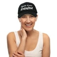 thumbnail image 5 of DALIX Worlds Cutest Grandma Hat Gift Embroidered Cotton Cap in Black, 5 of 6