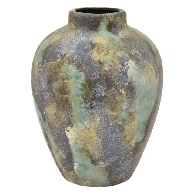 Plutus Brands PBTH94661 Porcelain Ceramic Vase, Green