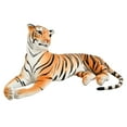 thumbnail image 2 of Giant Lifelike Tiger Stuffed Animal Plush Toy, 43"-67" Realistic Big Cat with Soft PP Cotton Fill, Detailed Stripes & Safe Stitching, Perfect Gift for Kids 3+ and Home Decor., 2 of 8