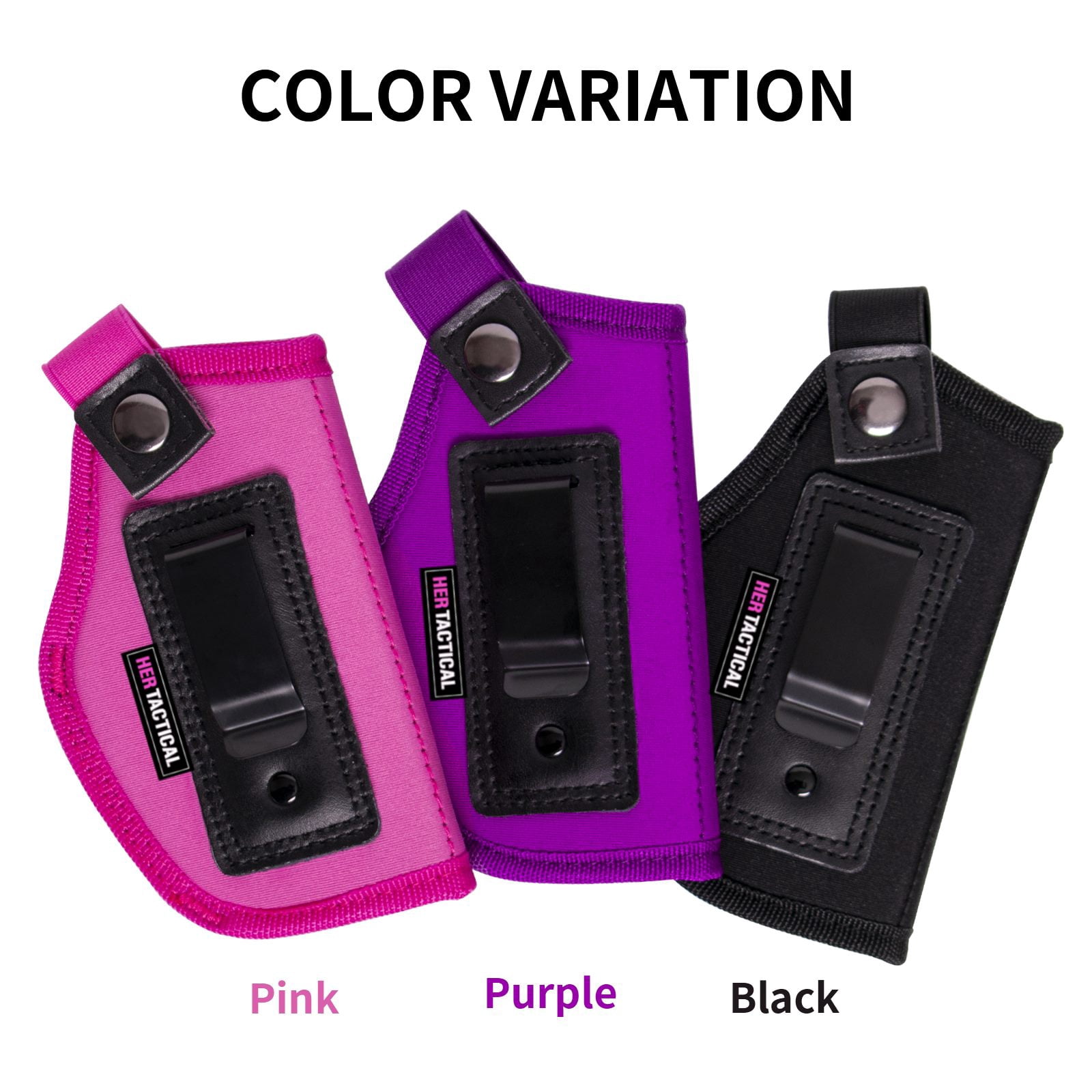 HER TACTICAL Holster for Women Universal Hip Holster for Compact Size - Purple Right