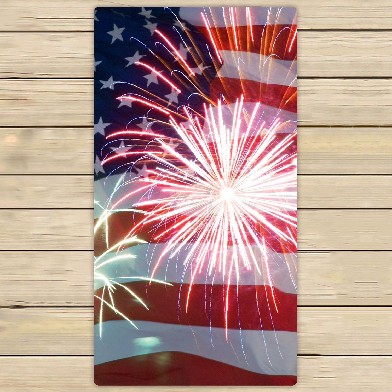 YKCG Fireworks Independence Hand Towel Beach Towels Bath Shower Towel