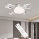 thumbnail image 1 of Luz De Ventilador De Techo, 6500K 4500K 3000K Lámpara De Ventilador De Habitación Con Flujo De Aire Fuerte Temporización 2H 4H Para Casquillo E26 E27 Para Dormitorio De Cocina, 1 of 7