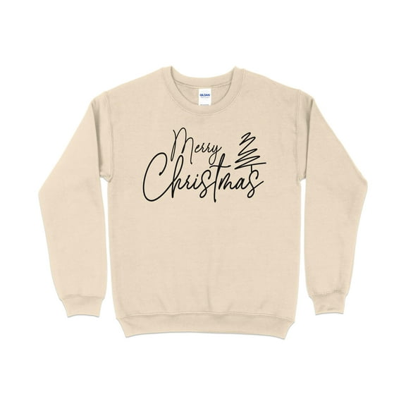 Merry Christmas Sweater, Christmas Sweatshirt, Fall Winter Cozy Outfit, Christmas Outfit, Merry Sweatshirt, Christmas Gifts For Women (Sand, S, DefaultTitle)